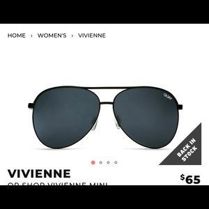 QUAY Vivienne sunglasses w/ x desi perkins case